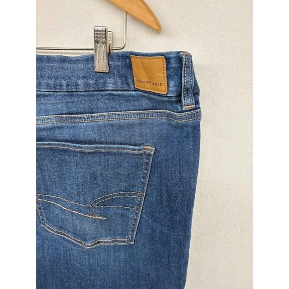 American Eagle Women's Plus Size Jeans Size 20 Curvy Bootcut Dark Wash NWT - Picture 8 of 9